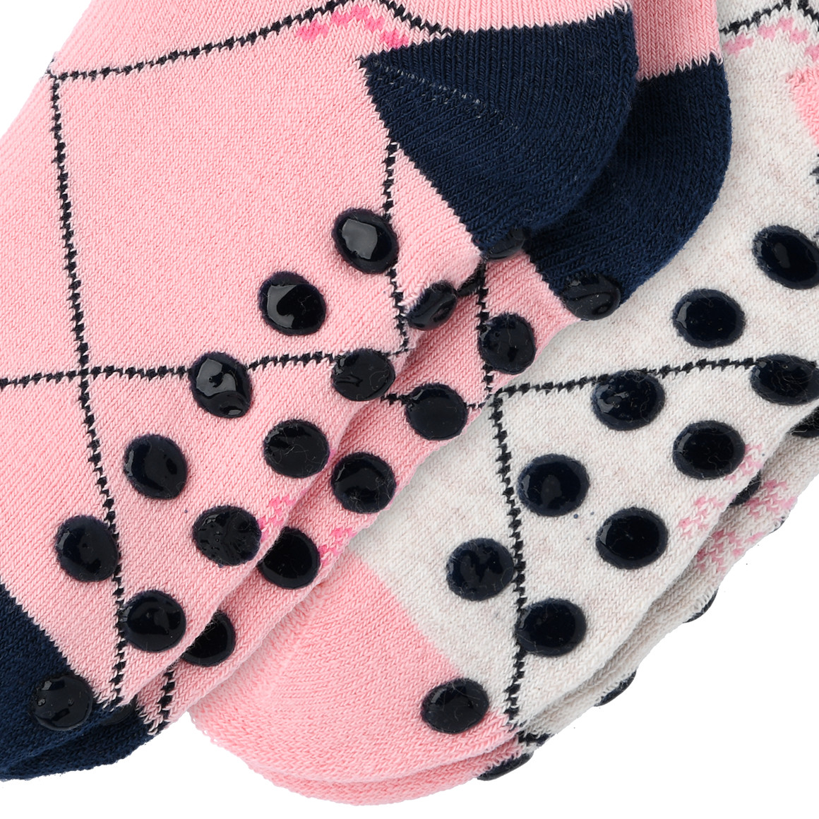 2 Paar Mädchen Stoppersocken mit Pferden