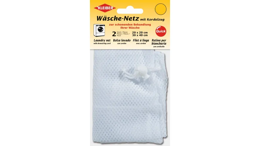 Kleiber Wäschenetz mit Kordelzug, 2er