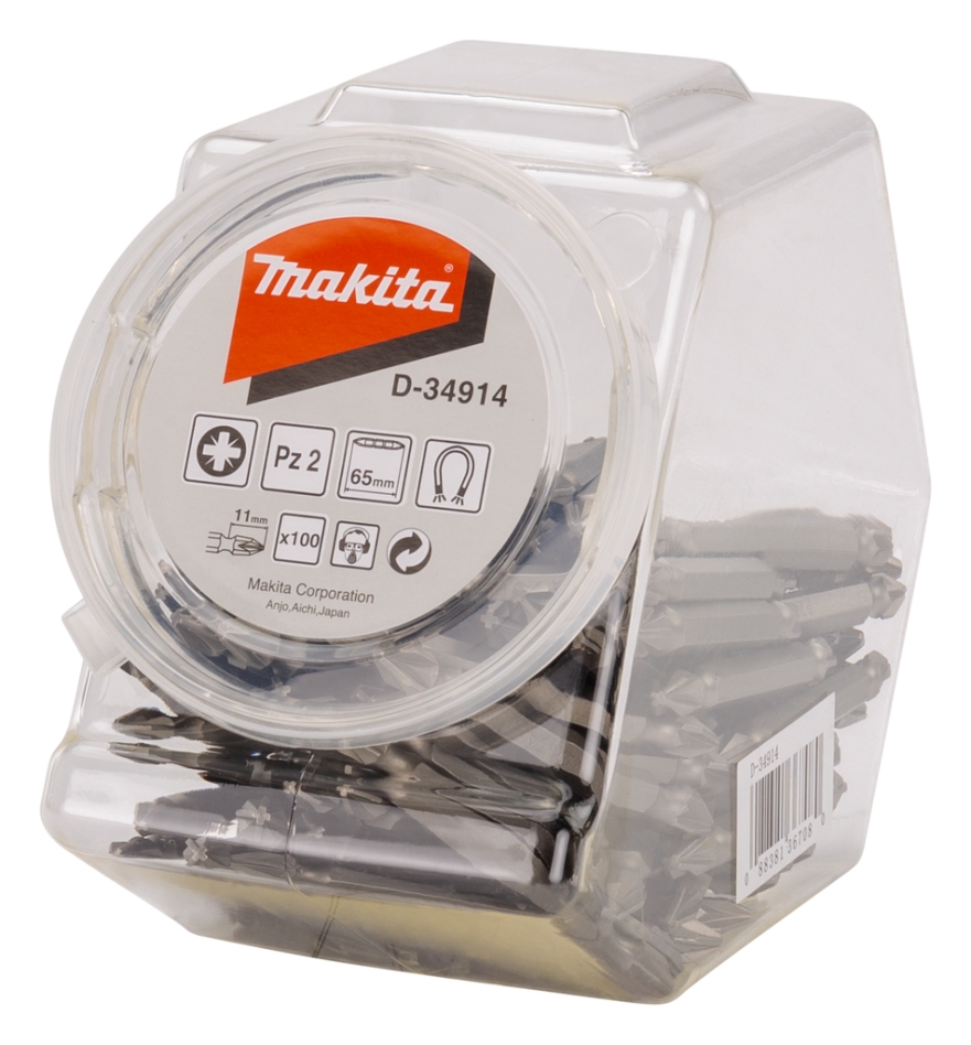 Accessori Makita D-34914 Cacciavite doppio PZ2x65 mm Per 100 pezzi