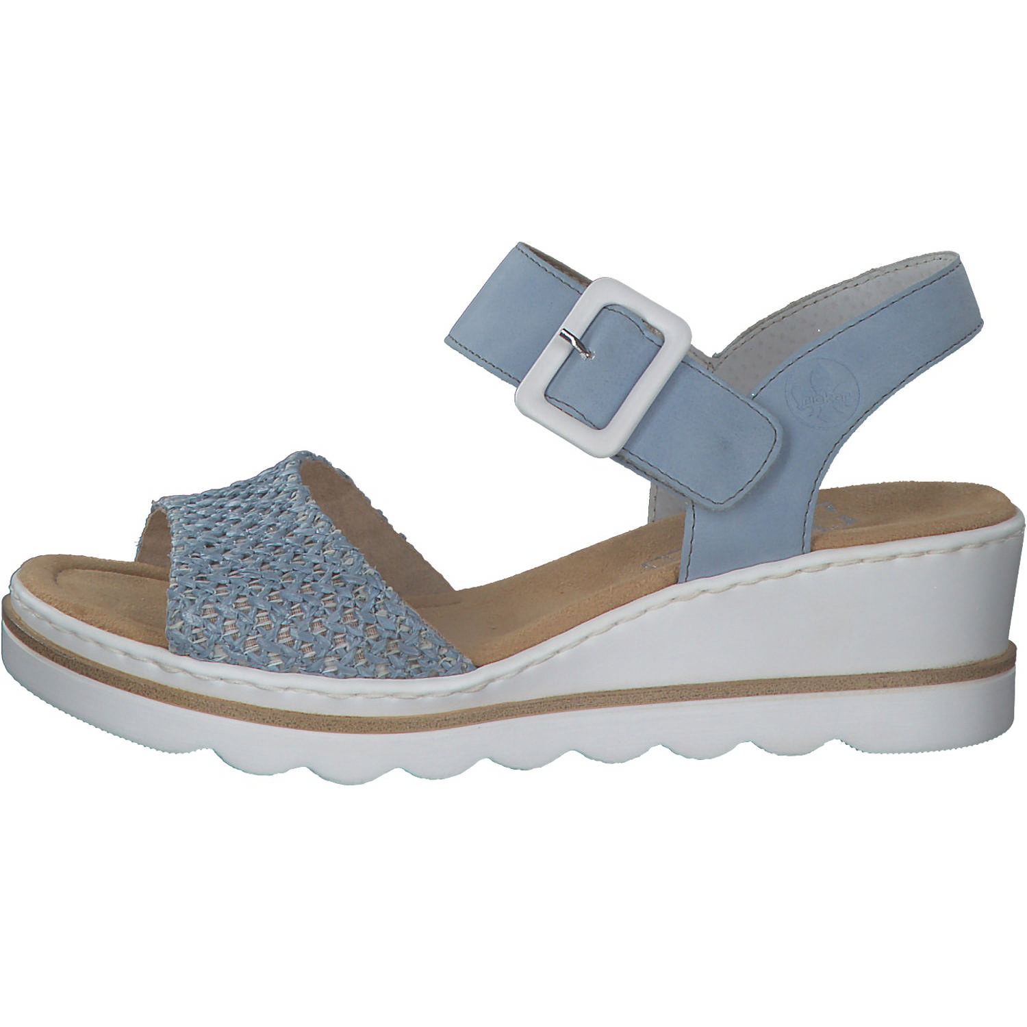 Rieker 67474, Keilsandaletten, Damen, Blau