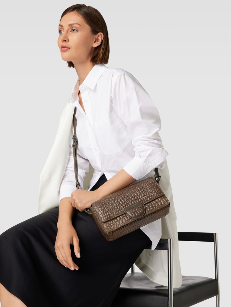 Crossbody Bag mit Schlangenmuster Modell 'PAM' in schilf