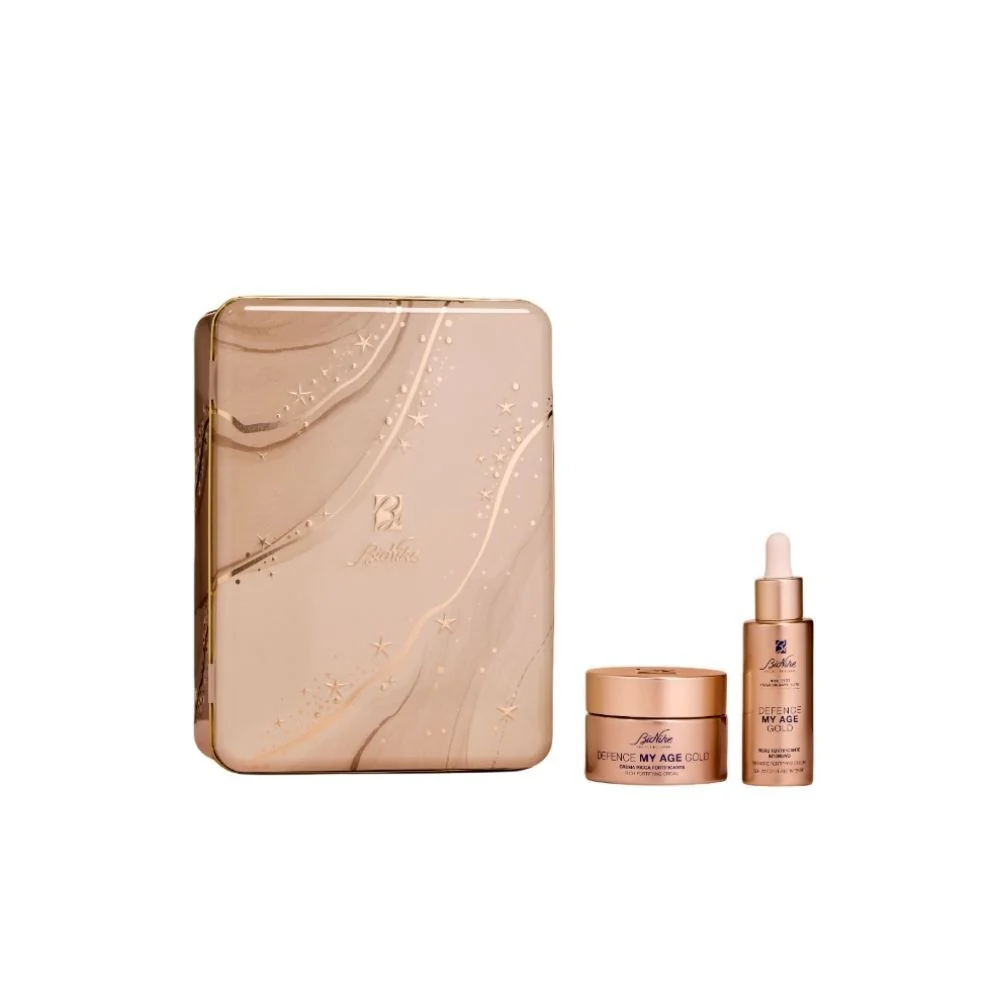 Defense My Age DEFENSE MY AGE GOLD Božićni set 2025 - Make Up box, 24-satni tretman lica protiv bora