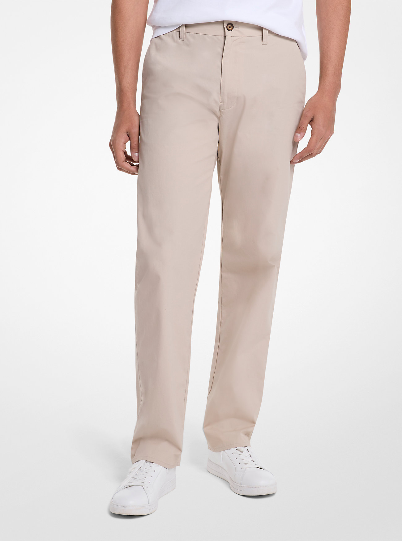 Spodnie chino Finn Straight-Fit Cotton - DUNE