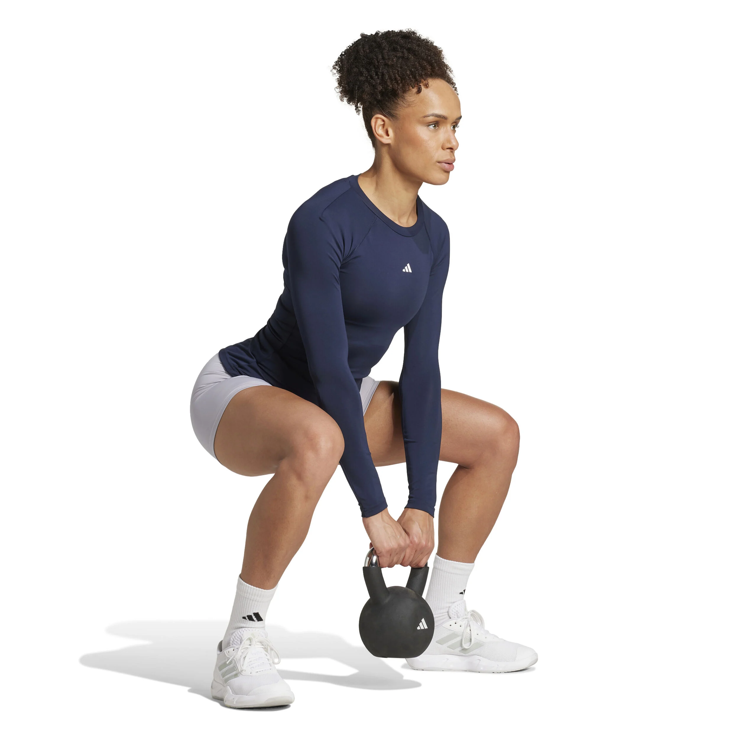 Tech-Fit Longsleeve Damen - Dunkelblau