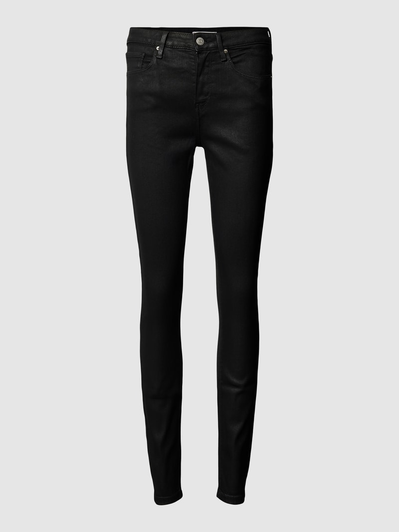 Skinny Fit Jeans mit Stretch-Anteil Modell 'FLEX COMO' in schwarz