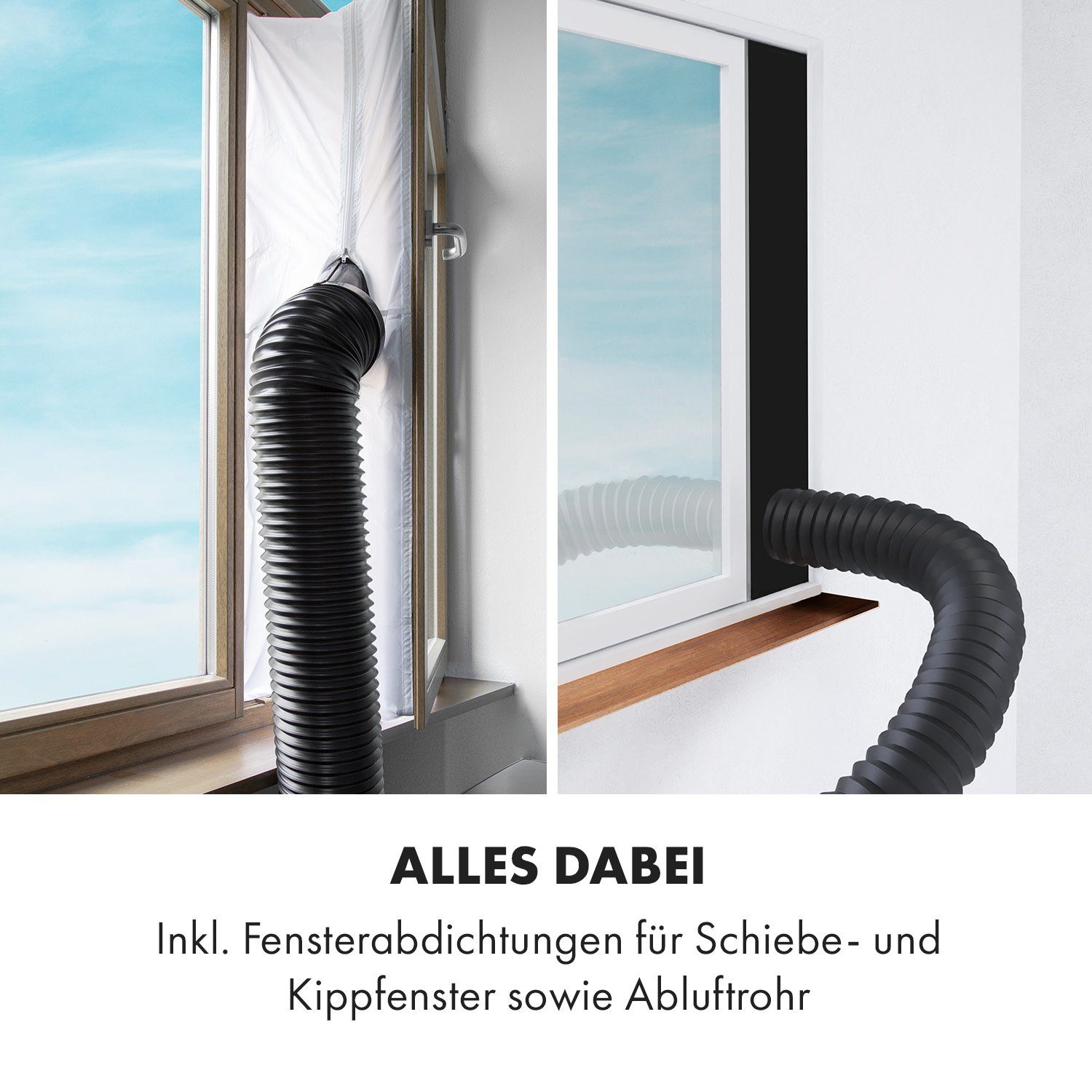 Klarstein Klimagerät Metrobreeze New York Smart 12k, Klimagerät mobil Air Conditioner Kühlgerät Luftkühler
