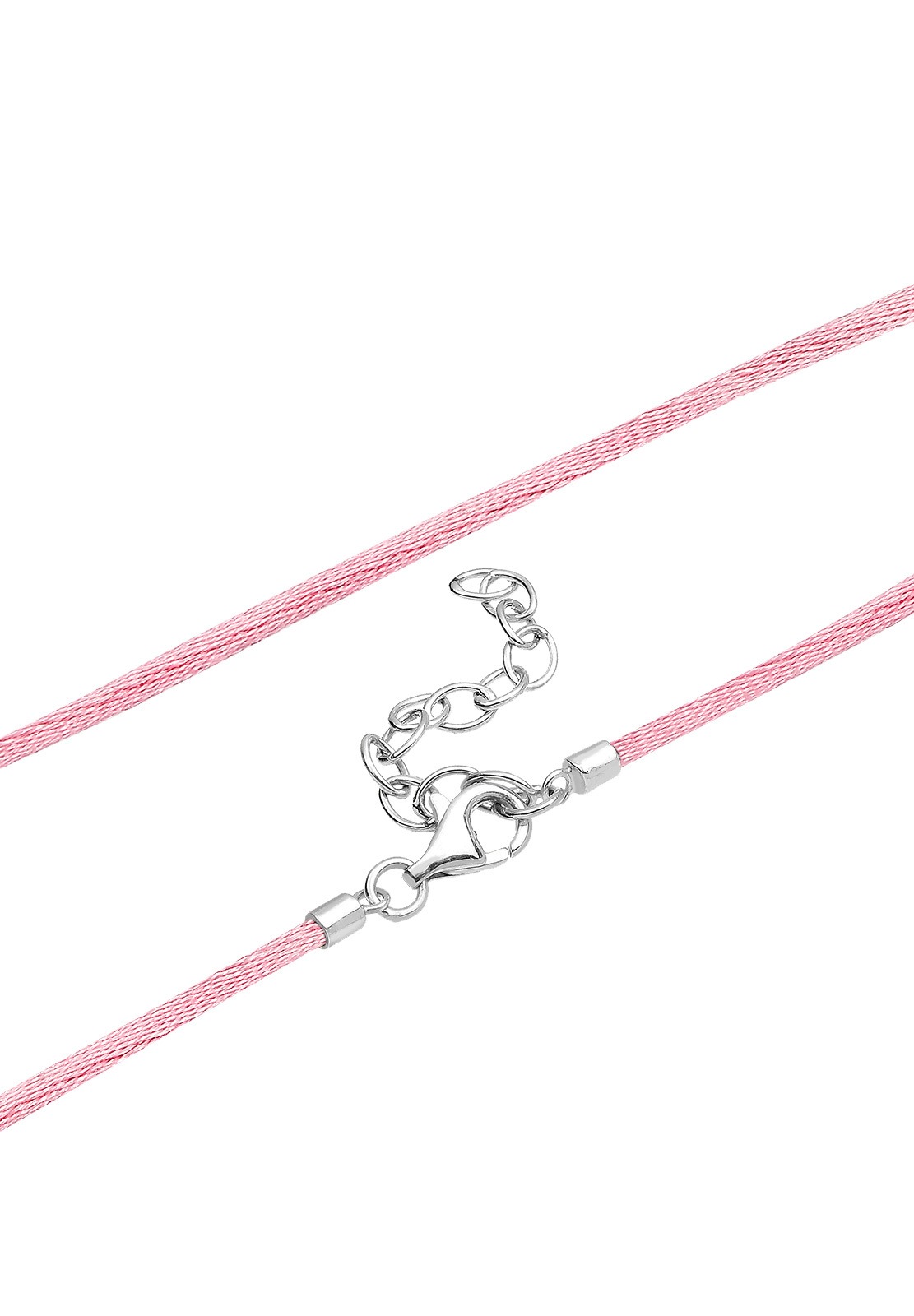 Collana da donna Elli con cuore di stella alpina e cristalli in argento sterling 925.