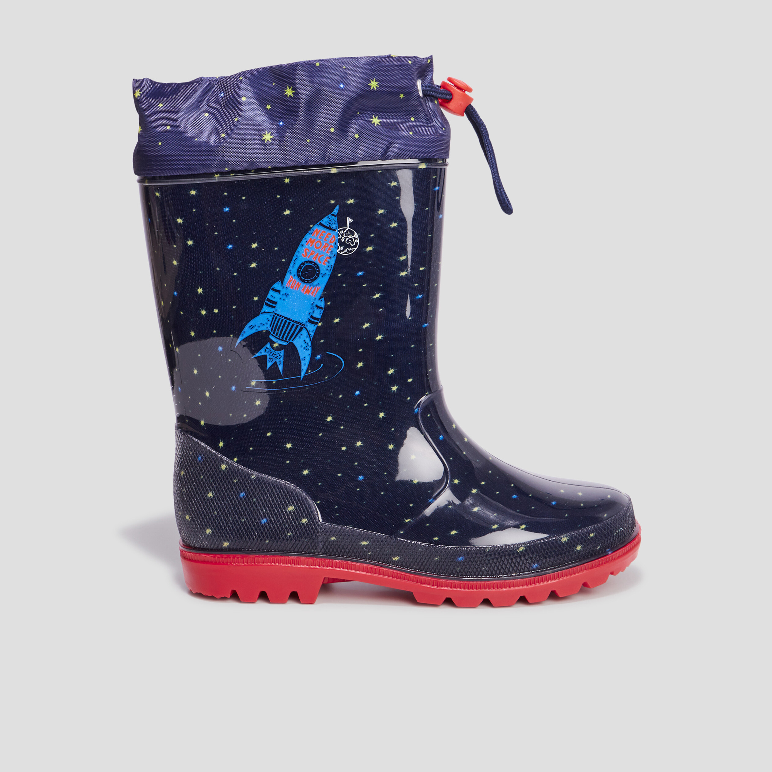 Bottes de pluie à coulisse bleu marine garçon | La Halle