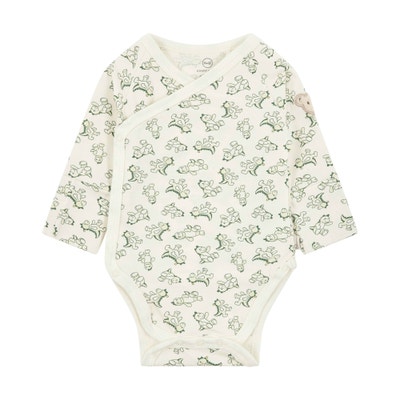 Wickelbody langarm, beige für Jungs