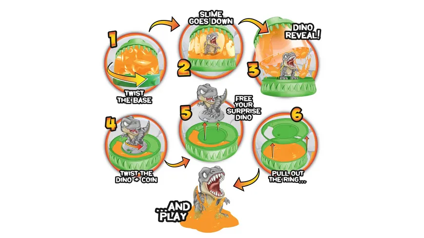 CRAZE - MAGIC SLIME Dinorex Kapsel mit Schleim