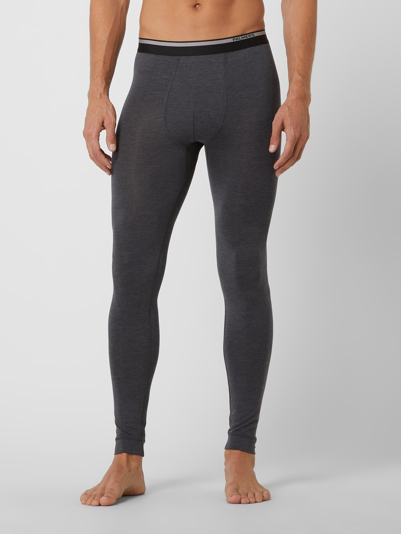 Long Johns aus Mikrofaser in anthrazit