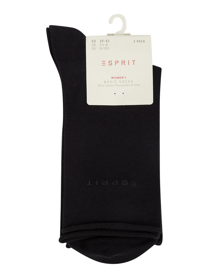 Socken im 2er-Pack in schwarz