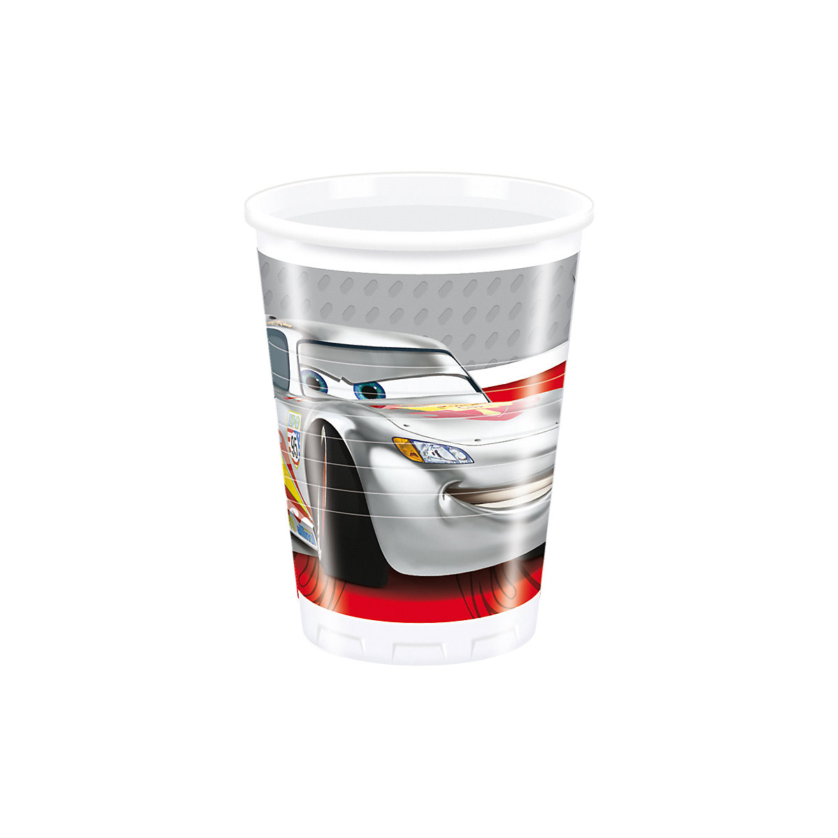Partybecher/Trinkbecher   Cars Silver, 200 ml, Kunststoff, 8 Stück