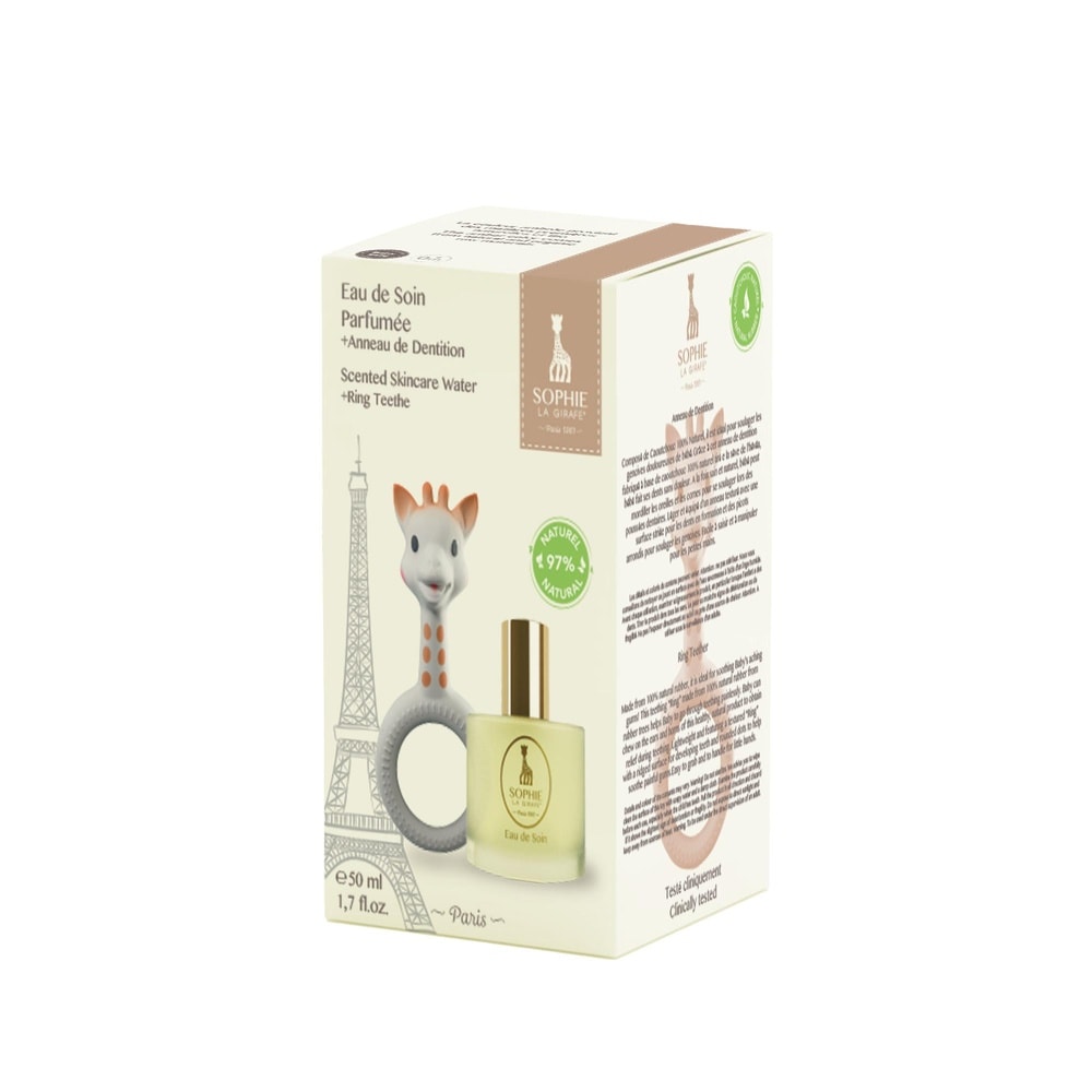 sophie la girafe Coffret Eau de Soin 50 ml + Anneau Dentition Ring Coffret Eau de Soin Parfumée