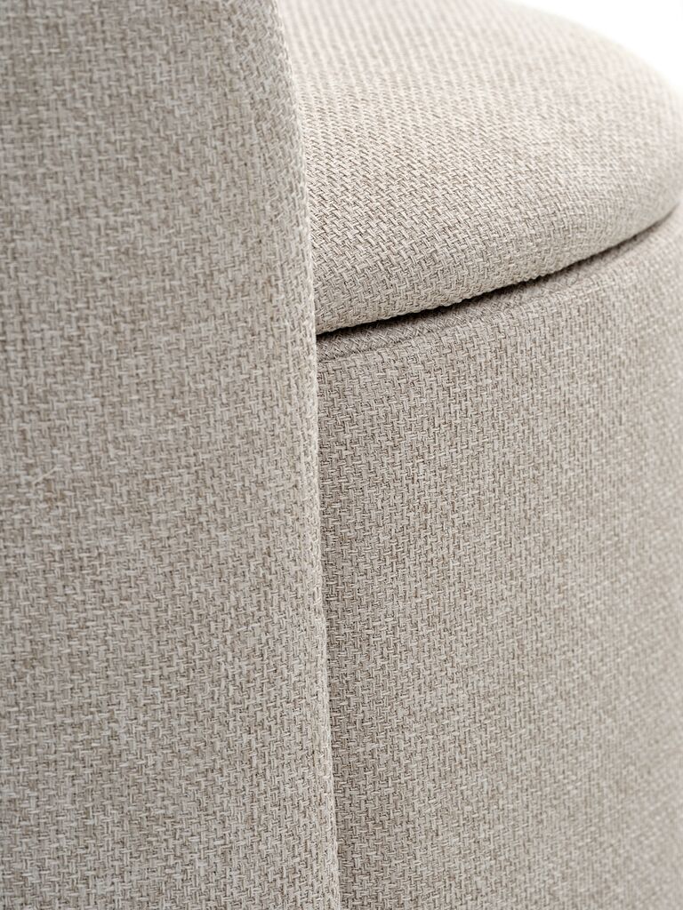 Poltrona ODDUM ODDUM com espaço de armazenamento, bege, em tecido.