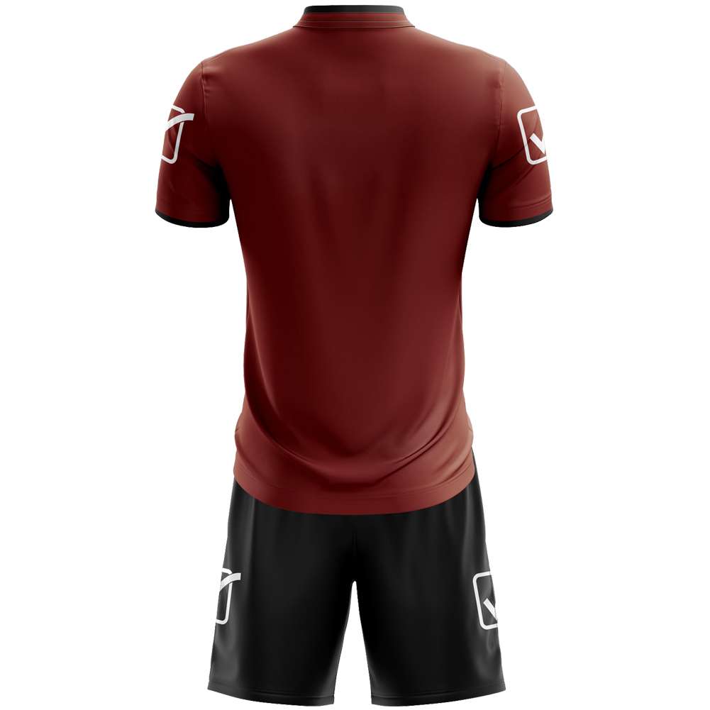 Givova Kit Campo Set Trikot + Shorts dunkelrot/schwarz