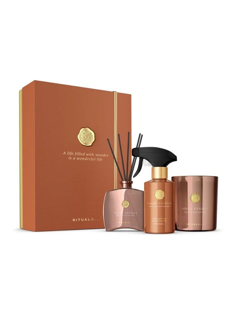 Set de parfumuri de casă Rituals Private Collection Suede Vanilla 2024 - Ediție limitată