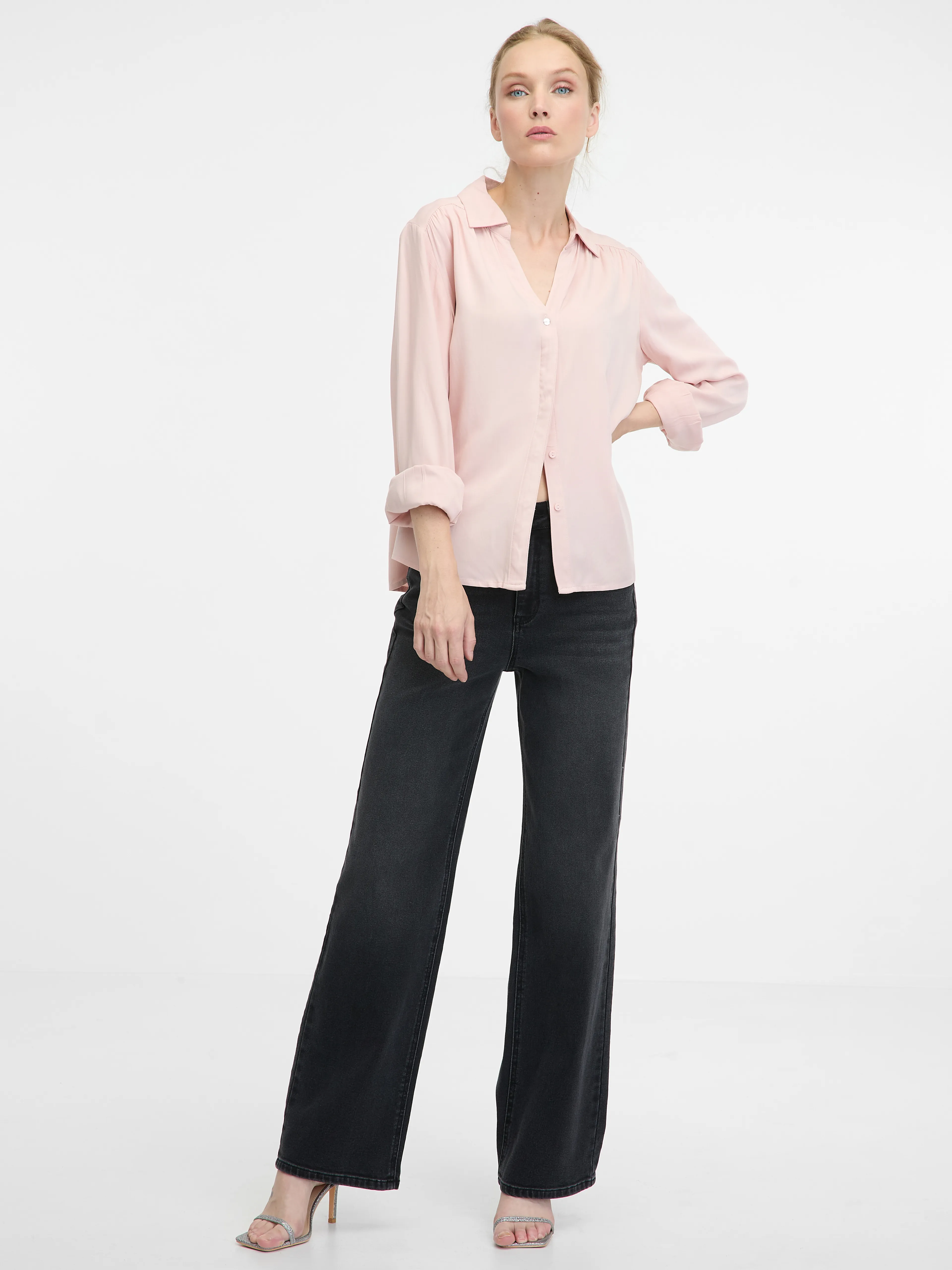 Hellrosa Damen-Bluse ORSAY