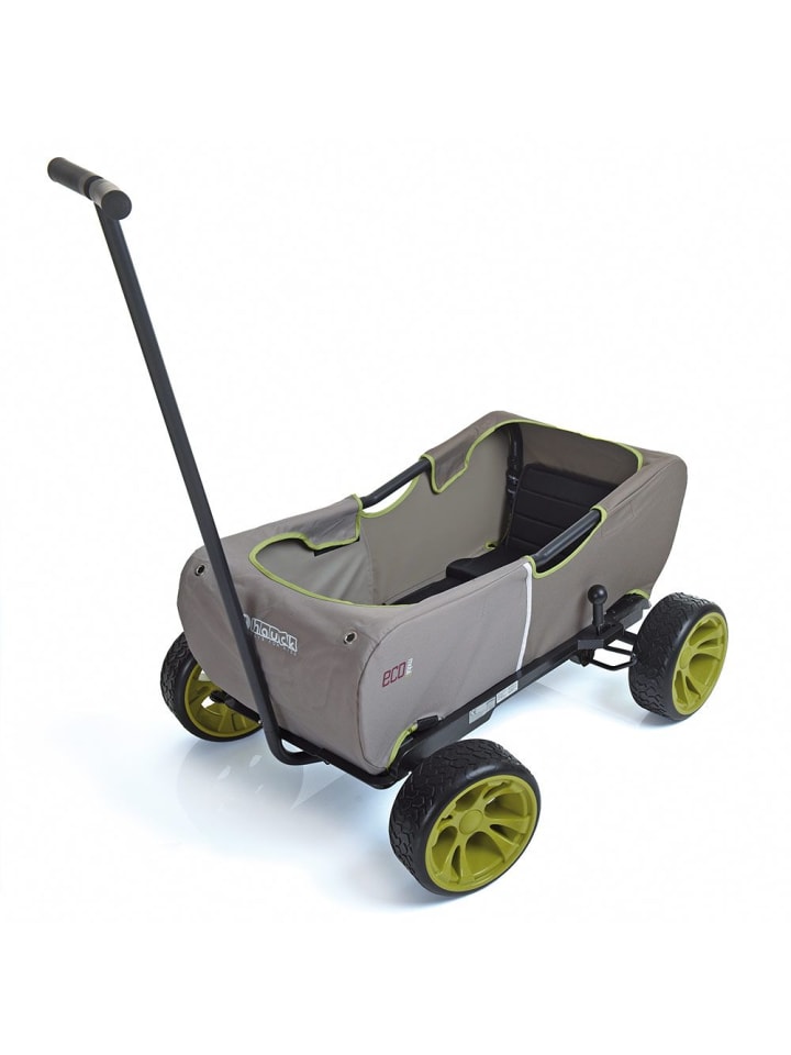 Hauck Toys Bollerwagen Eco Mobil Forest Green - faltbar mit Dach in grau,beige günstig kaufen onesize