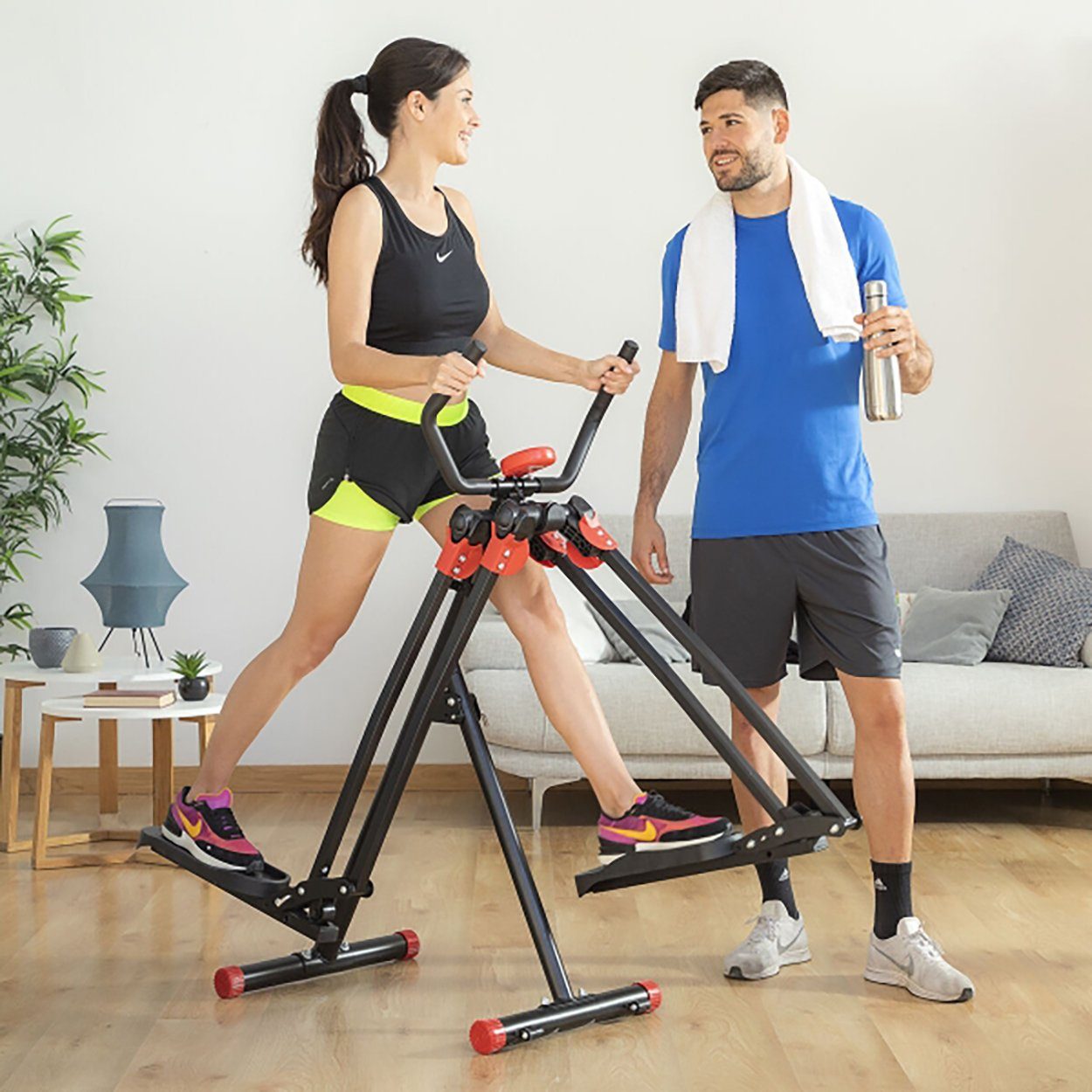 InnovaGoods Crosstrainer AIR-WALKER VON FITNESS MIT ÜBUNGSANLEITUNG