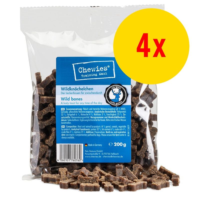 Sparpaket Chewies Knöchelchen Kausnacks 4 x 200 g