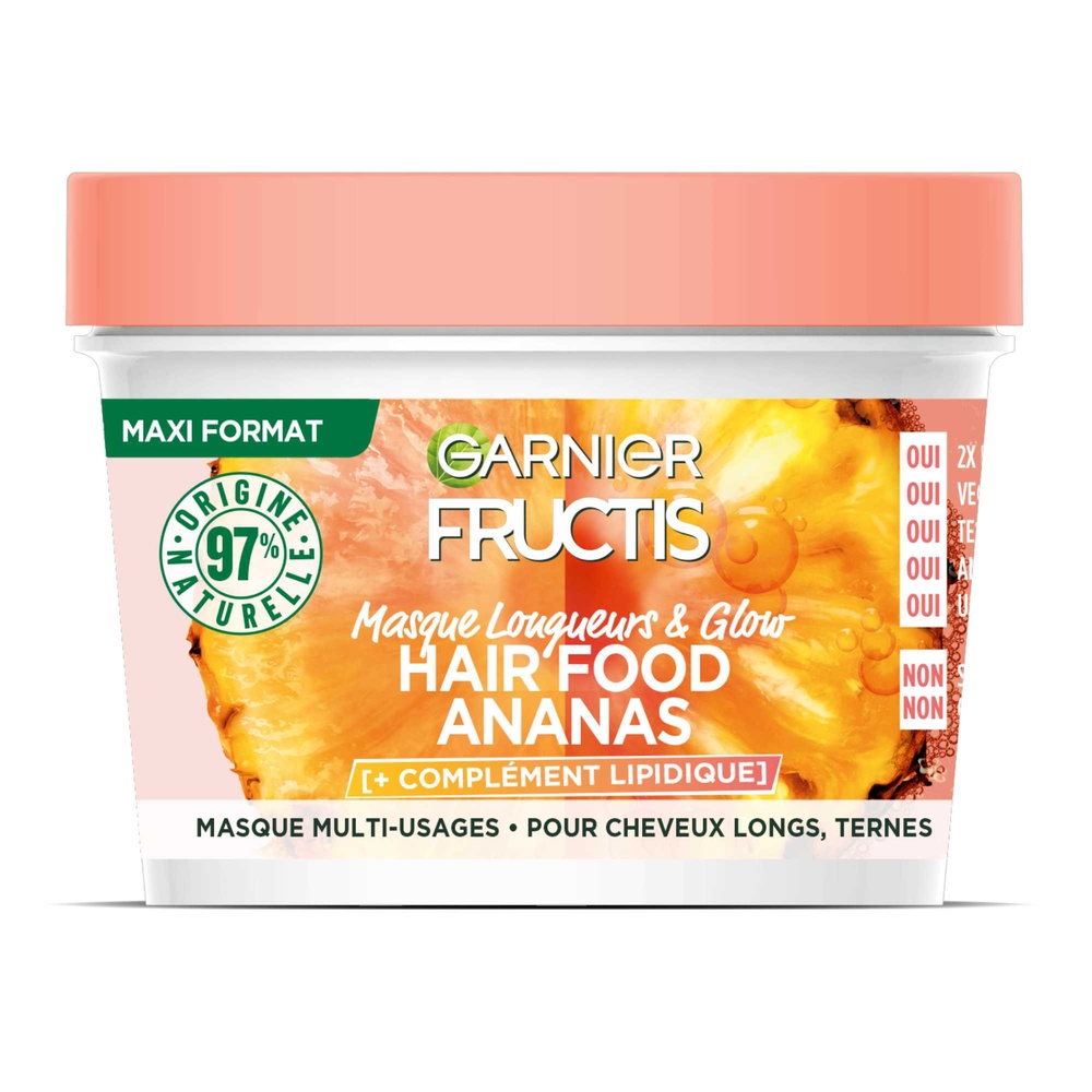 garnier Fructis HairFood Masque Multi-Usages Ananas Cheveux longs et ternes