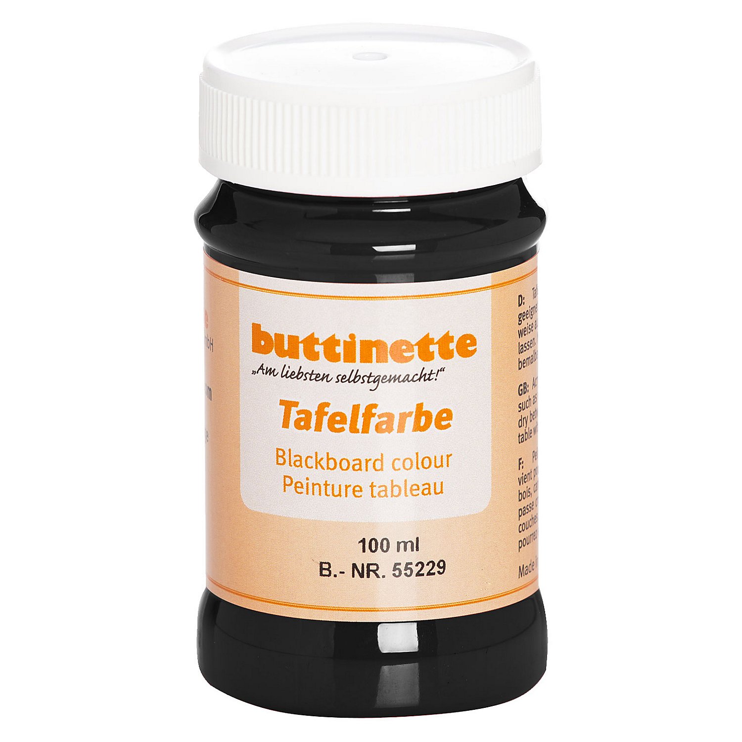 buttinette Tafelfarbe, schwarz, 100 ml