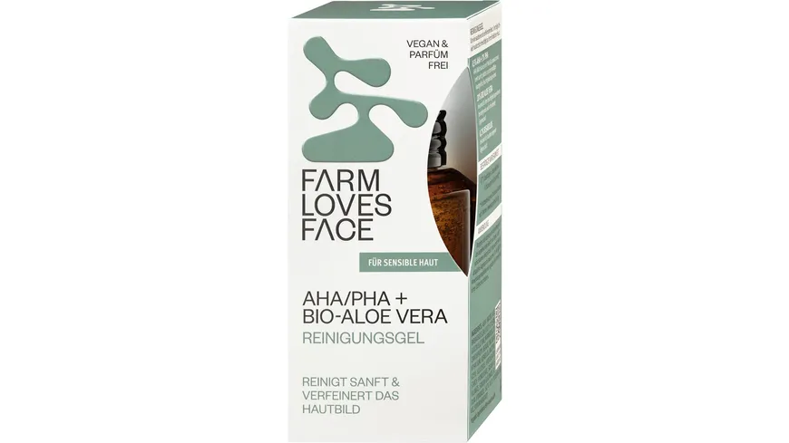 Farm loves Face AHA/PHA + Bio-Aloe Vera Reinigungsgel 120 ml
