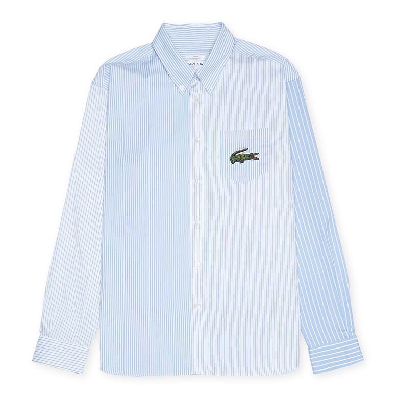 Lacoste Bic Croc Stripe Shirt light blue