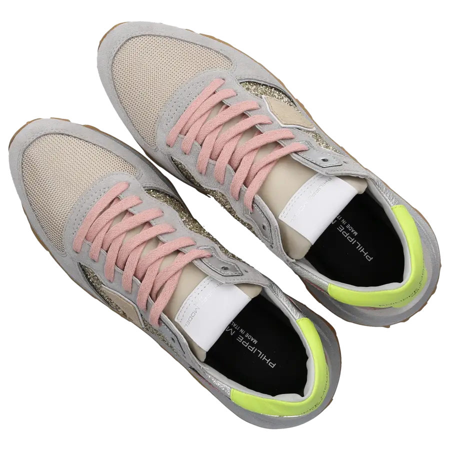 Philippe Model - Sneaker low TROPEZ HAUTE Kalbsleder - grau