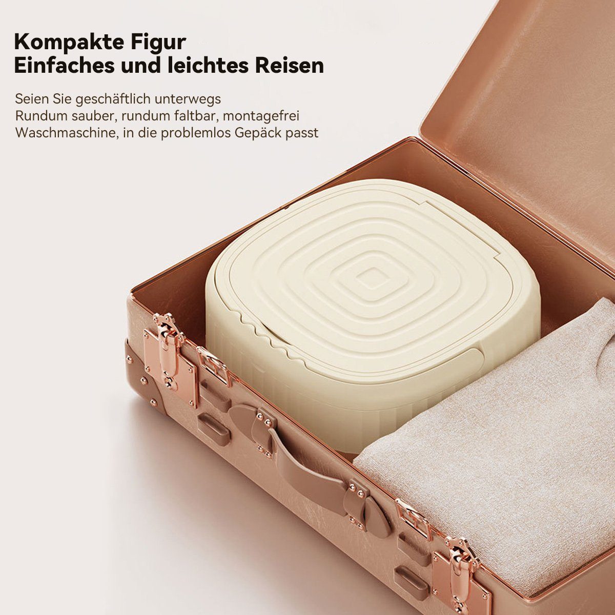 Hikeren Wäscheschleuder 9L Mini Waschmaschine Faltbar,Wäschewanne,Mit Ablaufkorb,10W