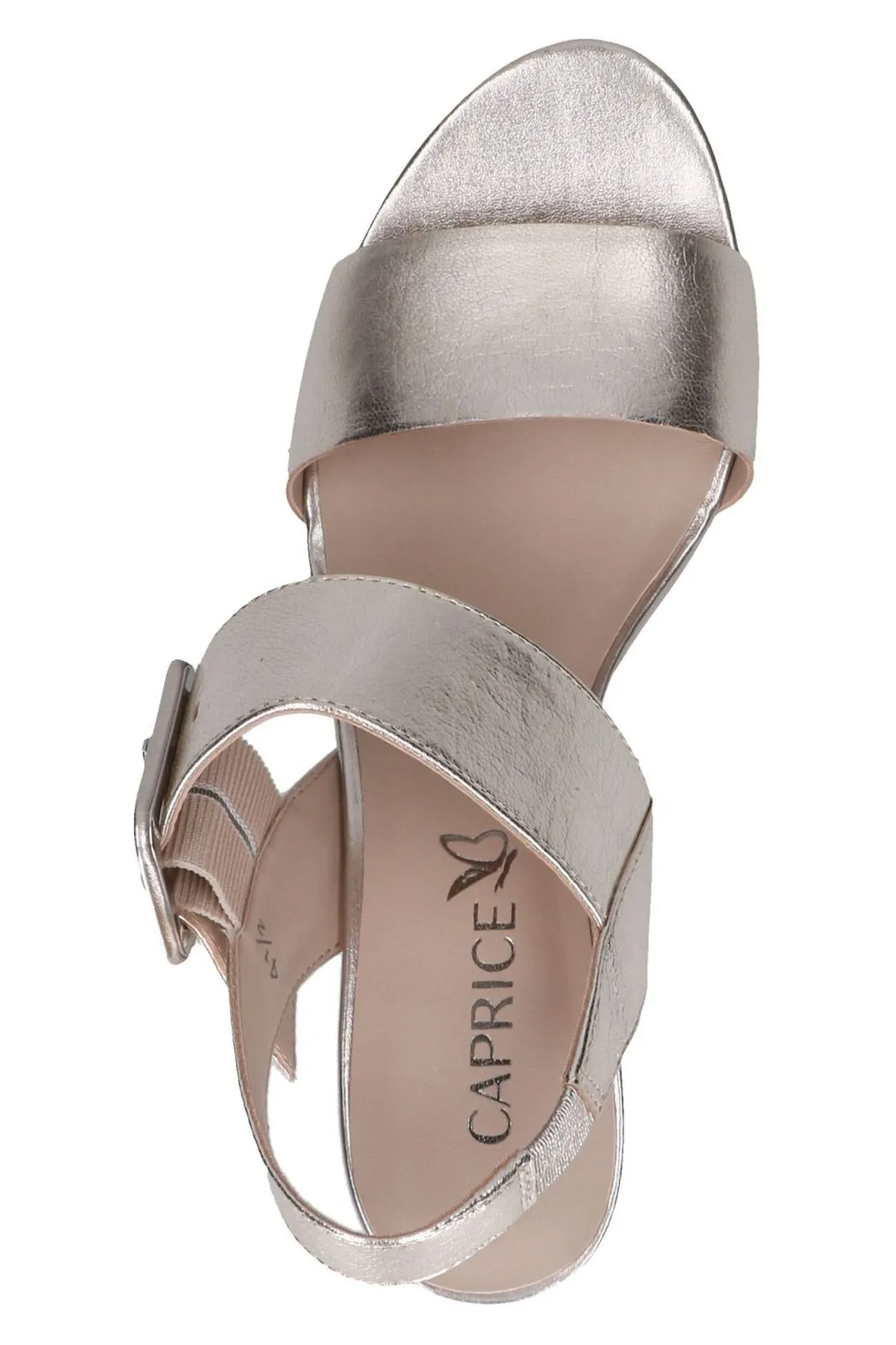 Caprice  Sandalette - Metallisch - Blockabsatz