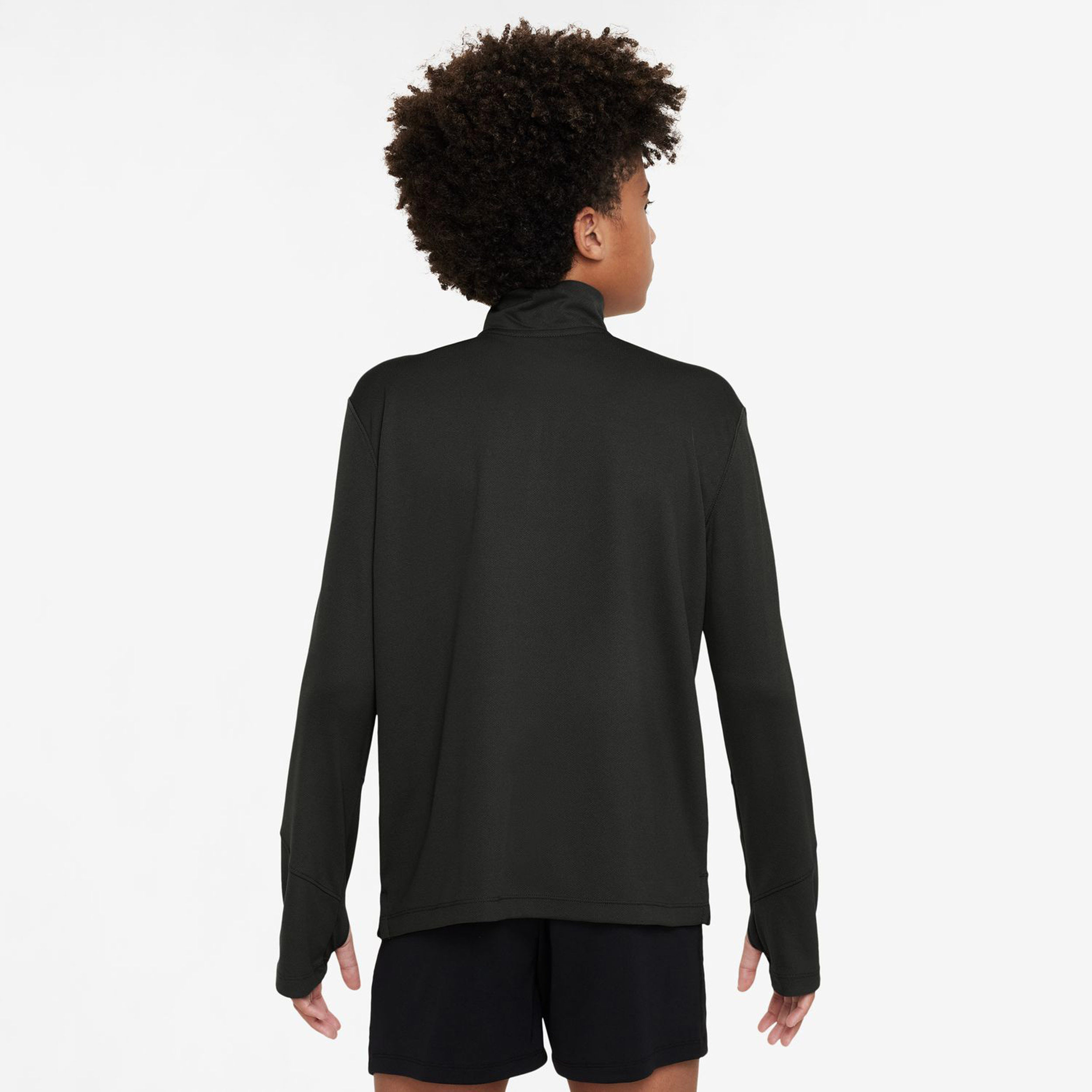 Dri-Fit UV Half-Zip Essential Longsleeve Jungen - Schwarz
