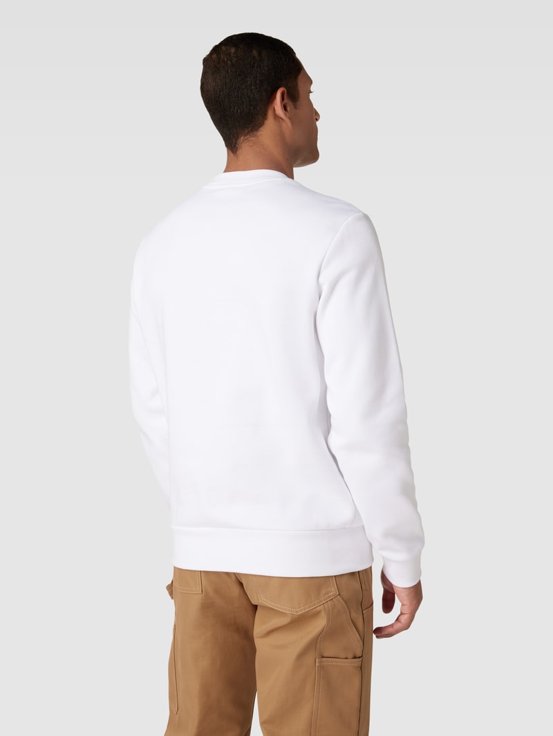 Sweatshirt mit Logo-Detail in weiß