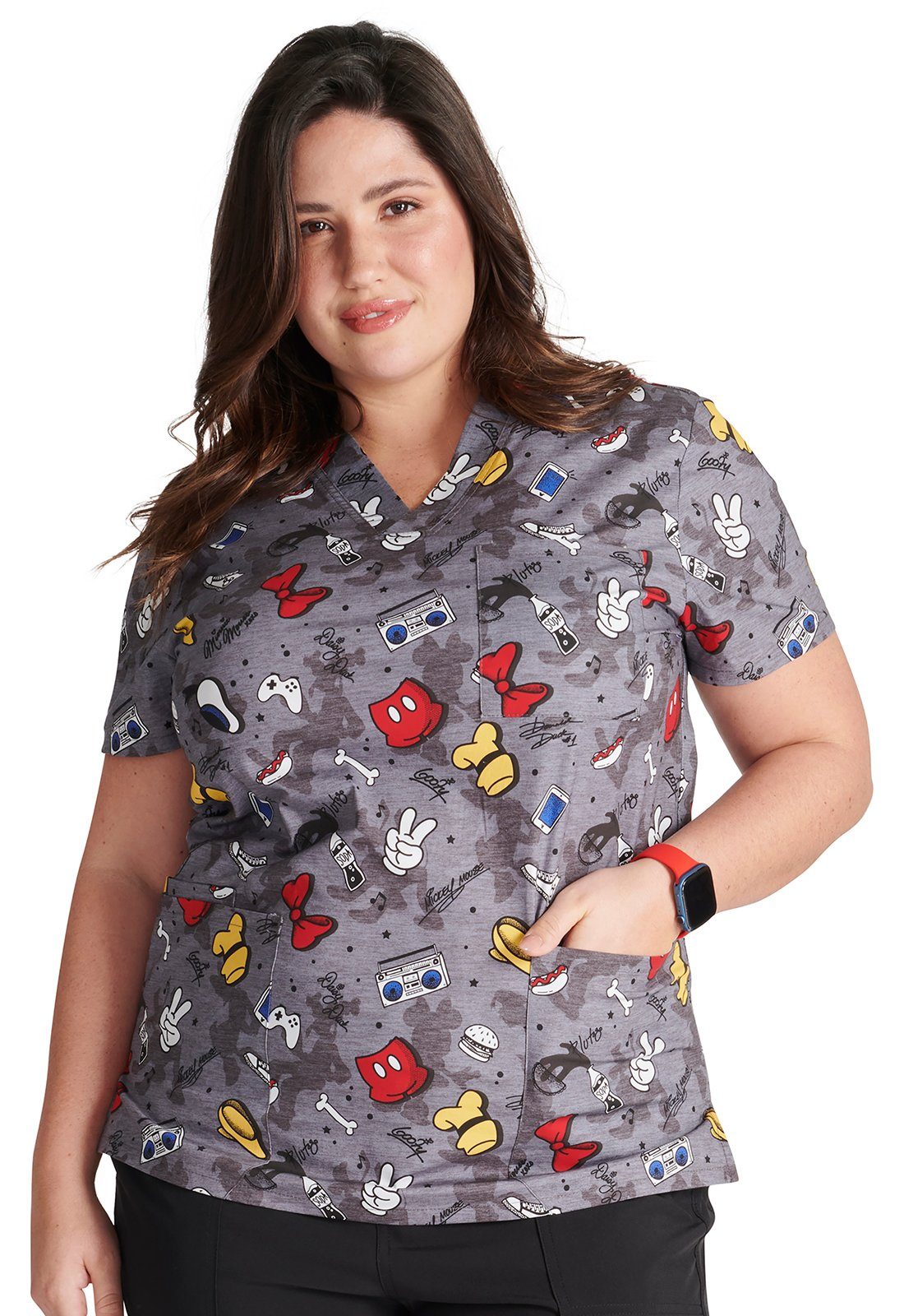 Cherokee Funktionsbluse Bunt bedruckter Damen Kasack 