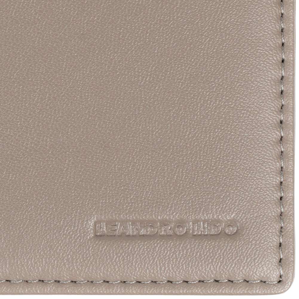 LEANDRO LIDO Classic Brieftasche grau