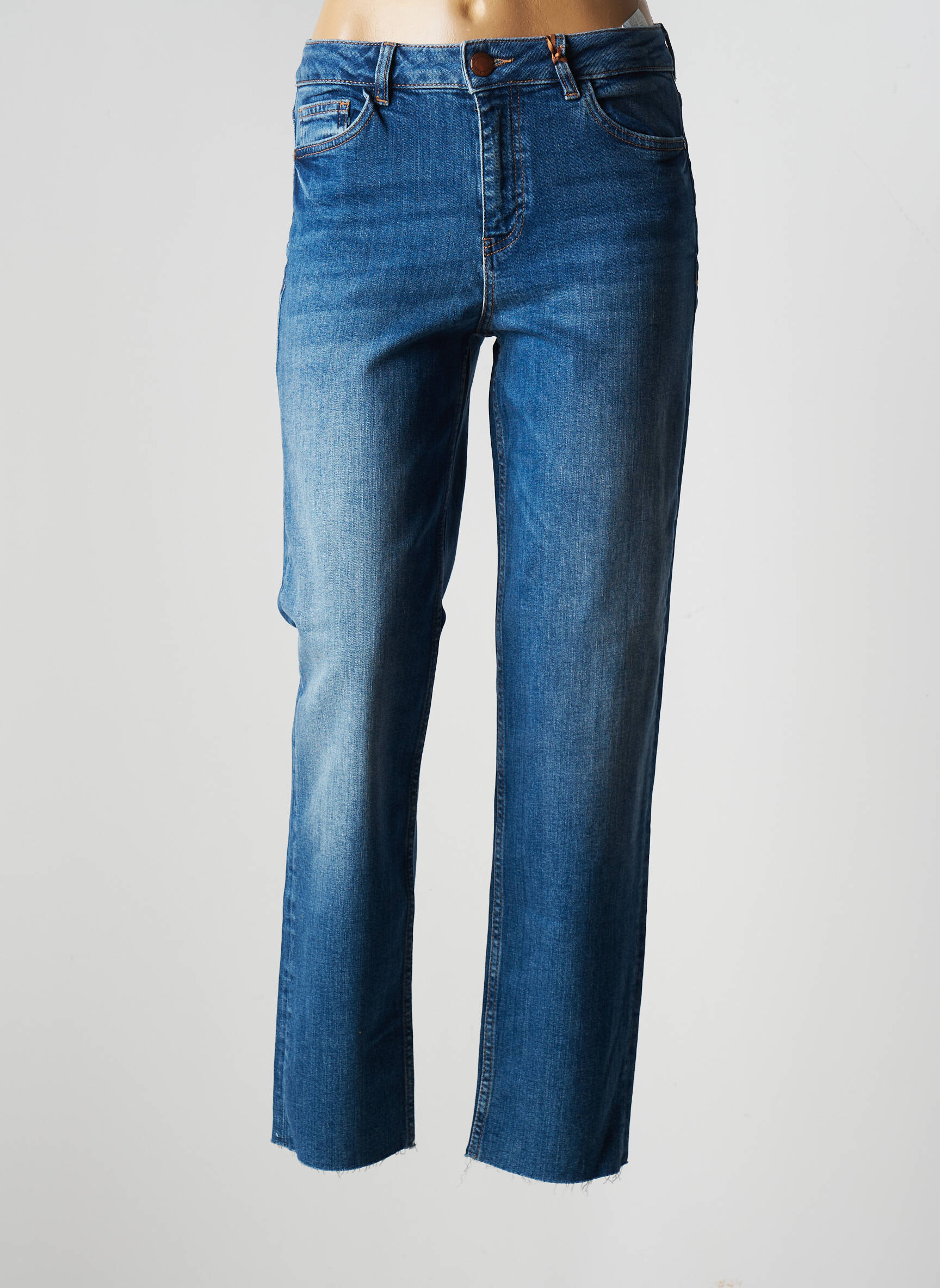 Mos Mosh Jeans Coupe Droite Femme couleur bleu