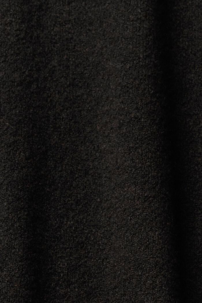 Wollmix-Strickkleid mit Stehkragen