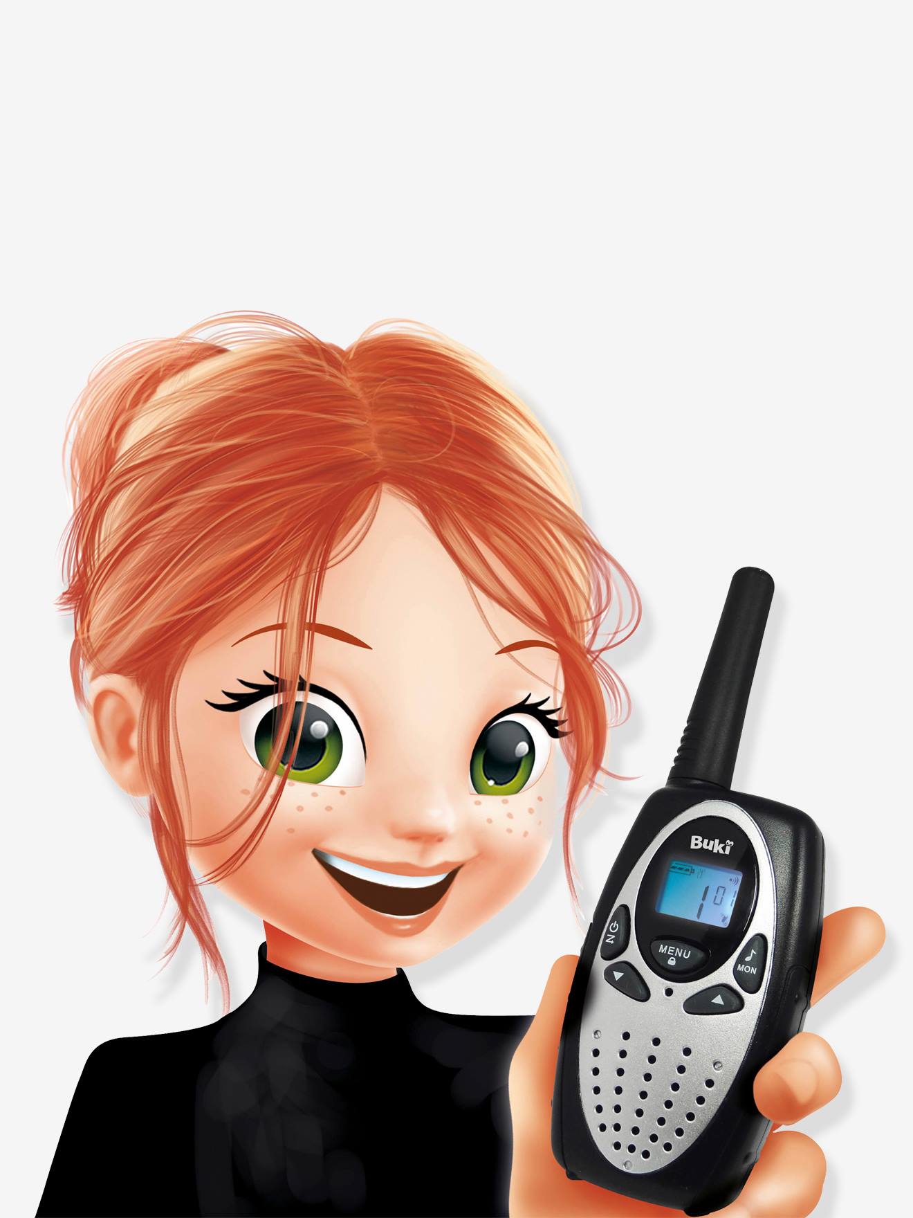 Talkie Walkie rechargeables BUKI noir