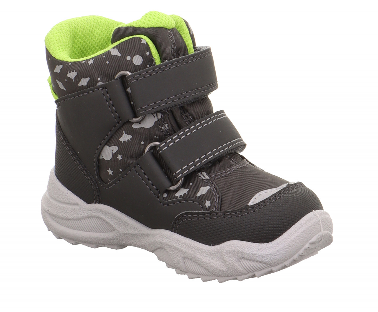 GLACIER - Grau/Hellgrün Boots mit Klettverschluss