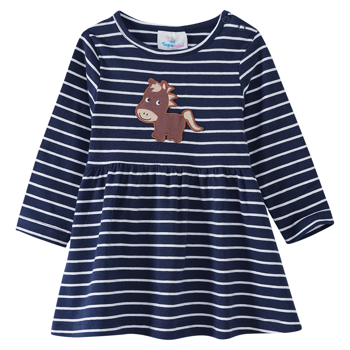 Baby Kleid mit Pferdchen-Applikation