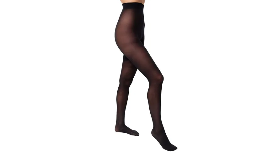 DIM Damen Feinstrumpfhose aus reycelten Garn Green 40 DEN noir