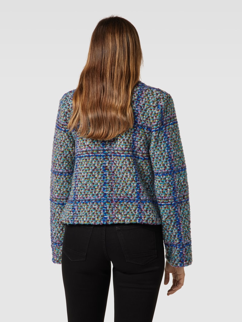 Blazer mit Schurwoll-Anteil im Allover-Look in lindgrün