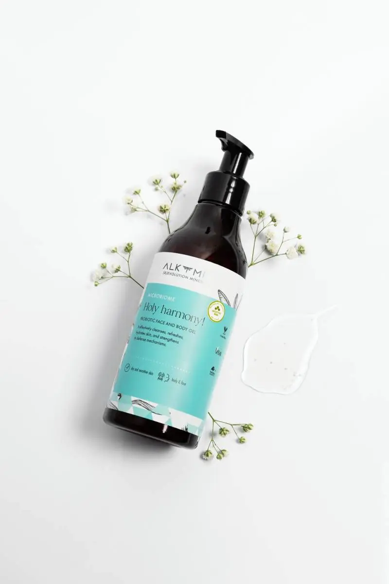 Alkmie Holy Harmony Probiotisk Ansigts- og Kropsvaskegel, 250 ml