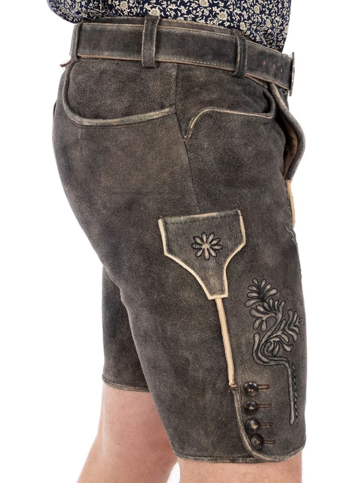 MADDOX Lederhose HERMANN in dunkelbraun günstig kaufen