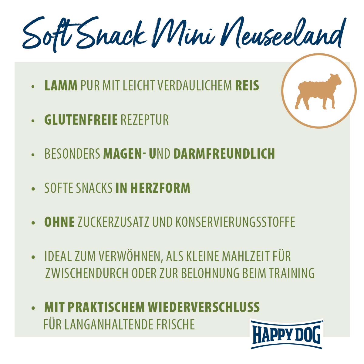 Happy Dog SoftSnack Mini Neuseeland günstig kaufen bei ZooRoyal