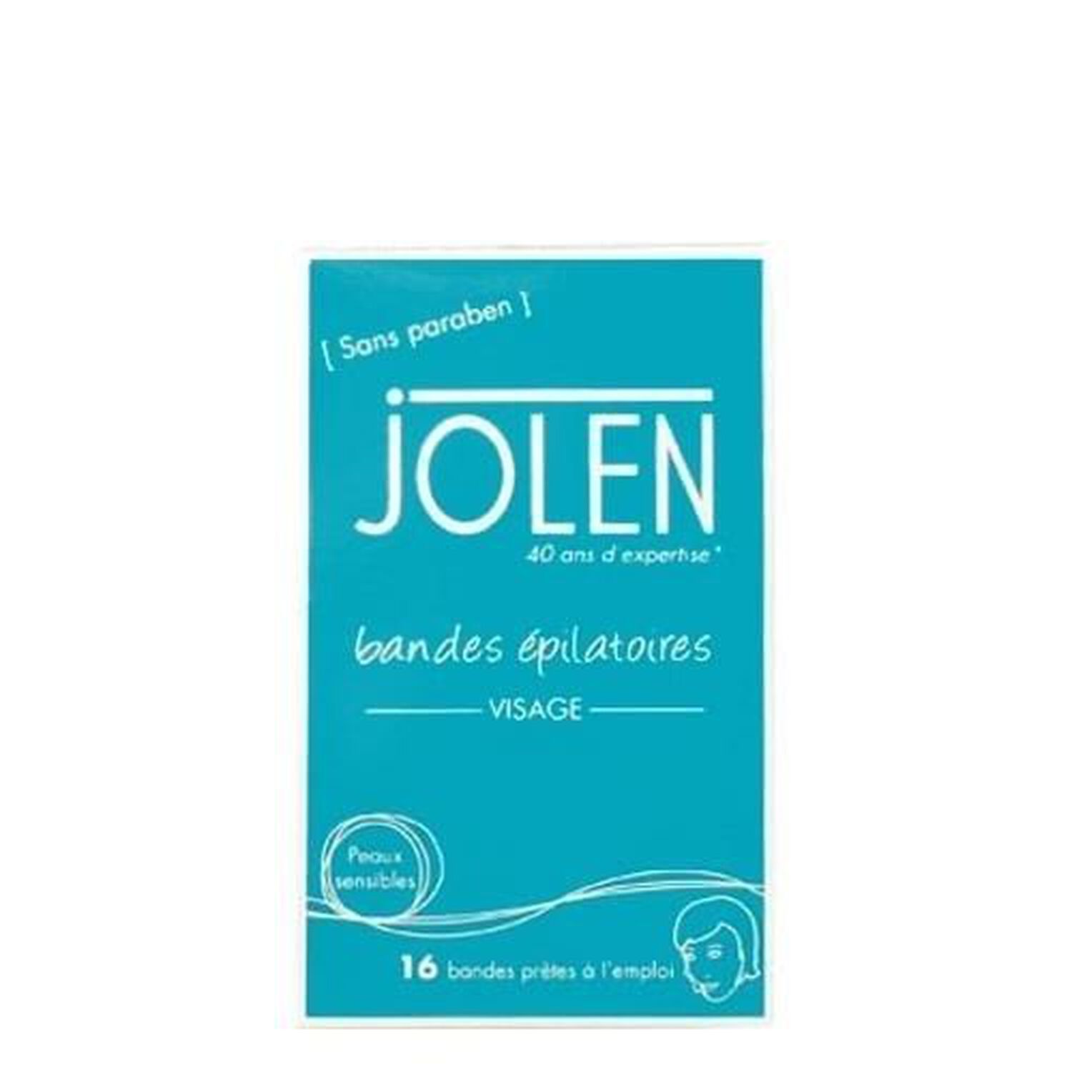 Jolen Bandes Epilatoires Visage 16 Bandes