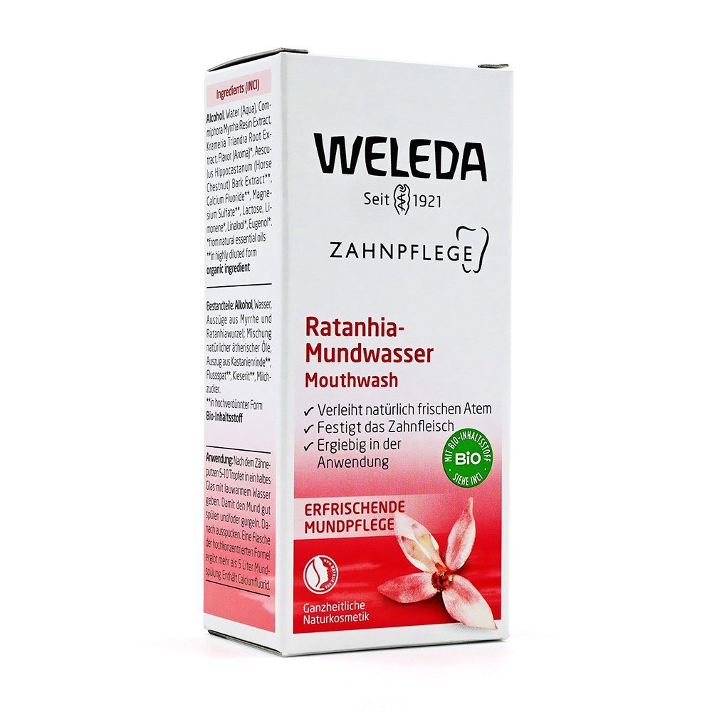 WELEDA AG Mundwasser, WELEDA Ratanhia Mundwasser 50 ml
