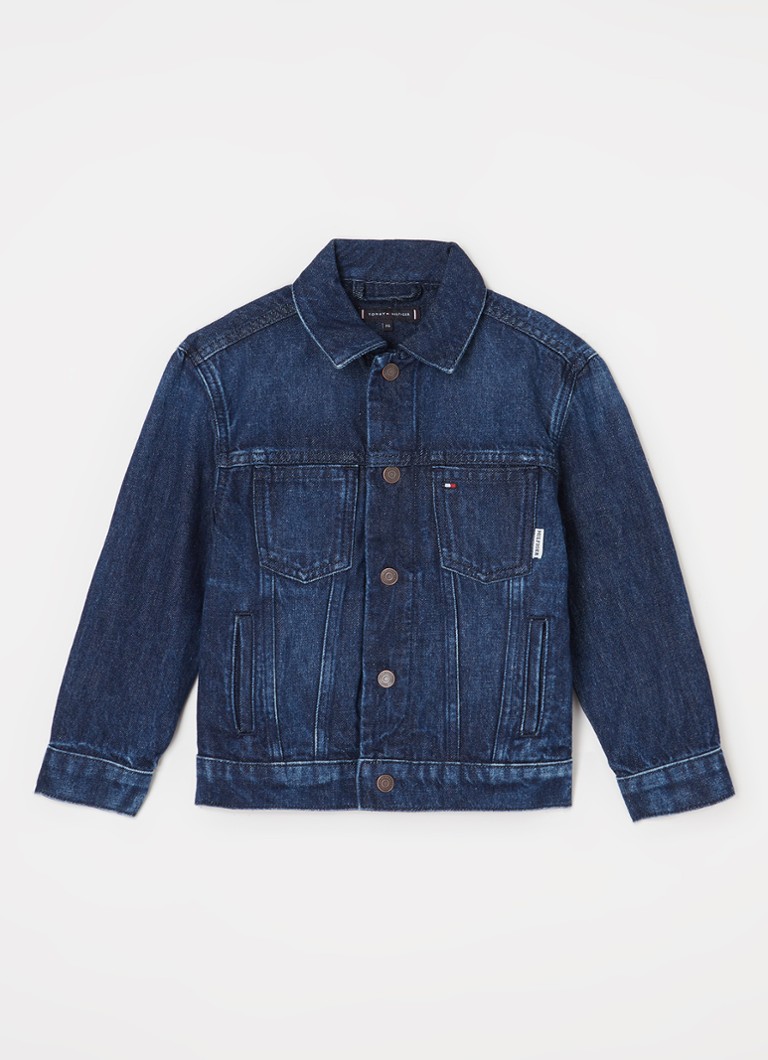 Jachetă din denim Tommy Hilfiger cu buzunare laterale