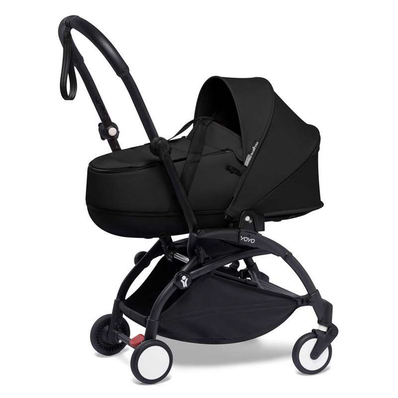 Poussette Yoyo2 4 roues châssis noir nacelle noire Babyzen